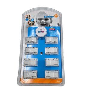 Safety 1st Magnetic Tot Lock Complete 9 Piece Set White 8 Locks 1 Key New Sealed